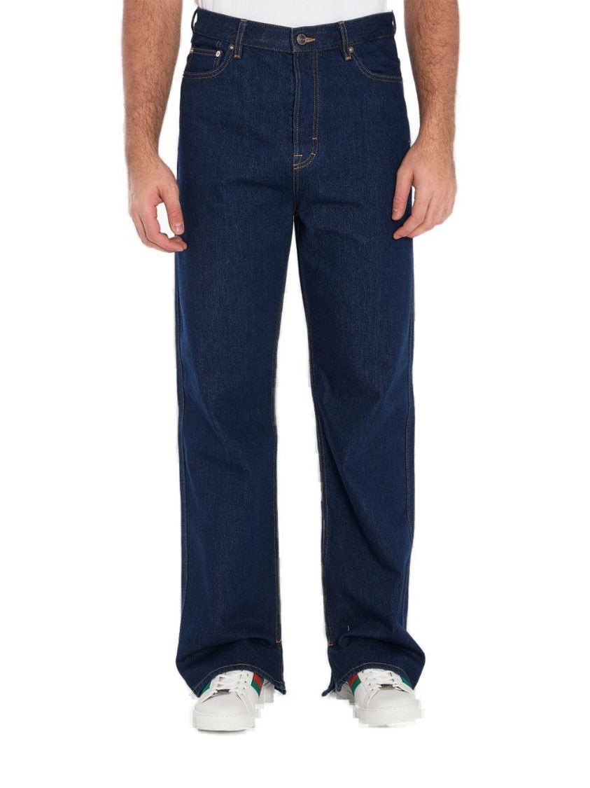 Gucci High-Wait Wide-Leg Jeans