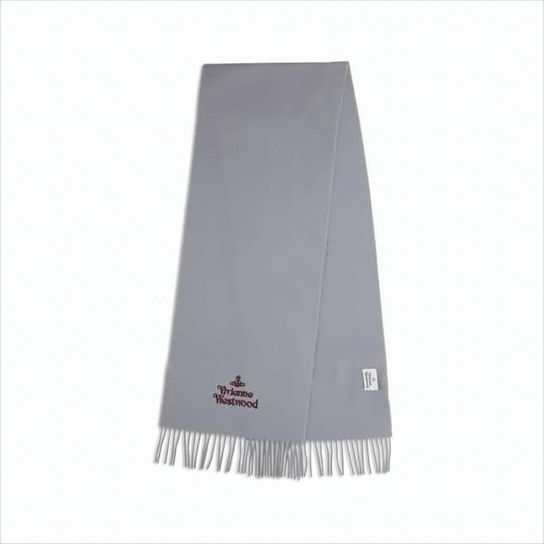 Vivienne Westwood Embroidered Logo Wool Scarf