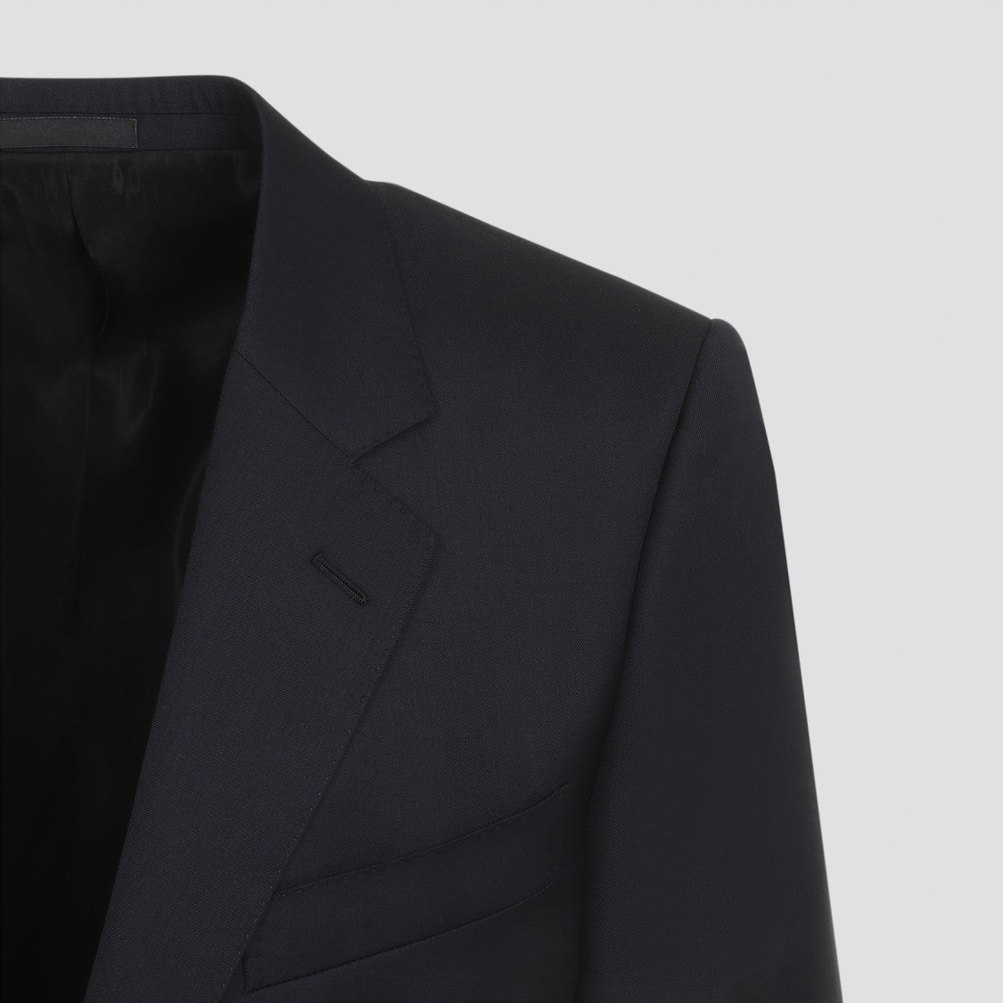 Lanvin Single Breasted Tailored Navy Blue Virgin Wool Jacket