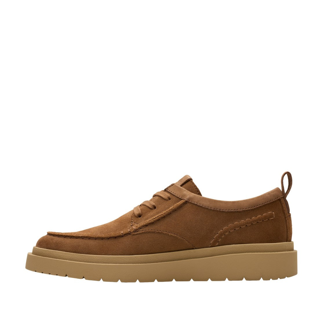 Clarks Lace-Up Shoes In Soft Brown Suede