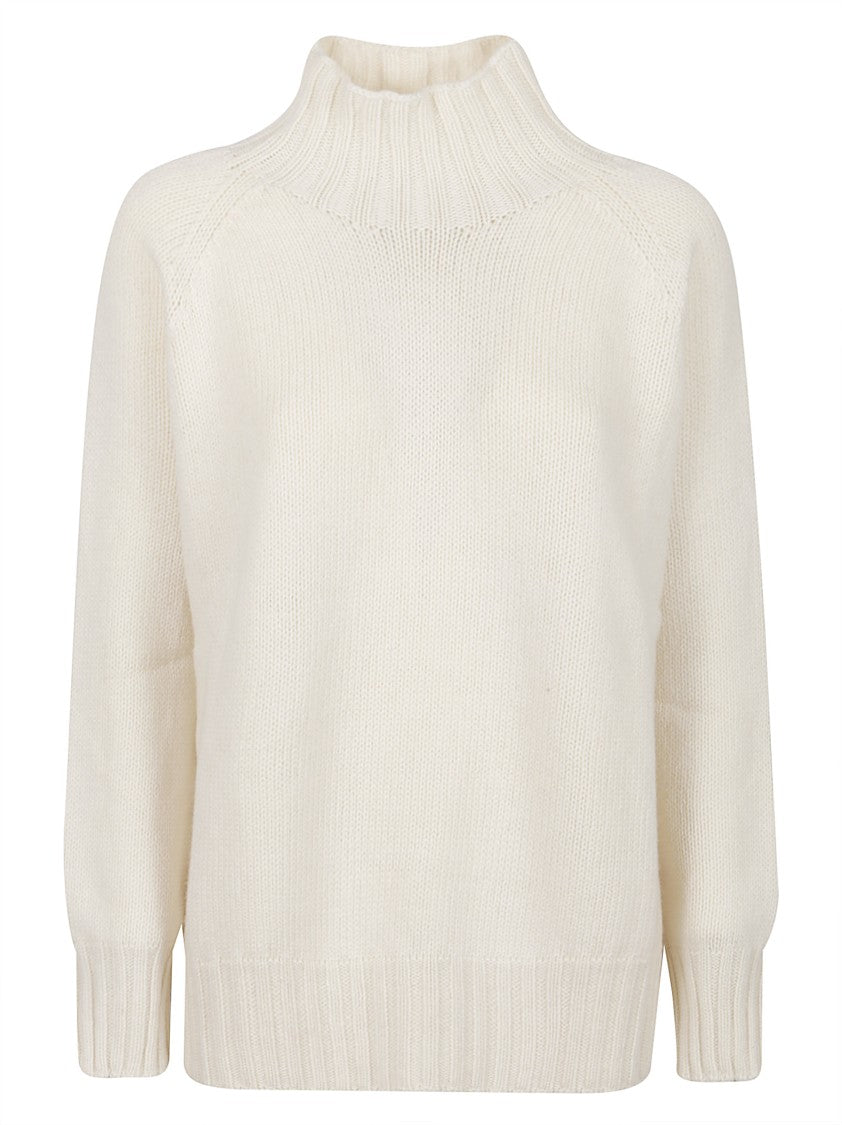 Aragona Over Raglan Cashmere Mock Sweater