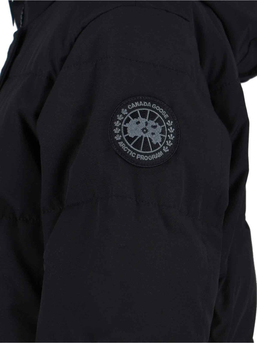 Canada Goose Structured Black Jacket With High Collar