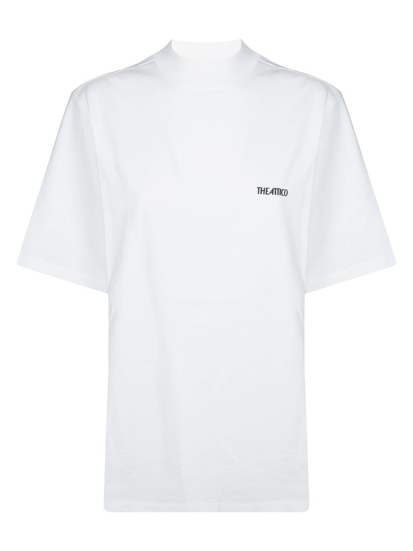 The Attico Short-Sleeved Relaxed Fit Cotton T-Shirt