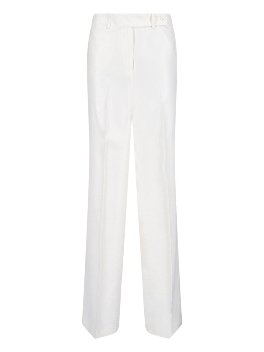 Kiton Straight-Leg Trousers – White