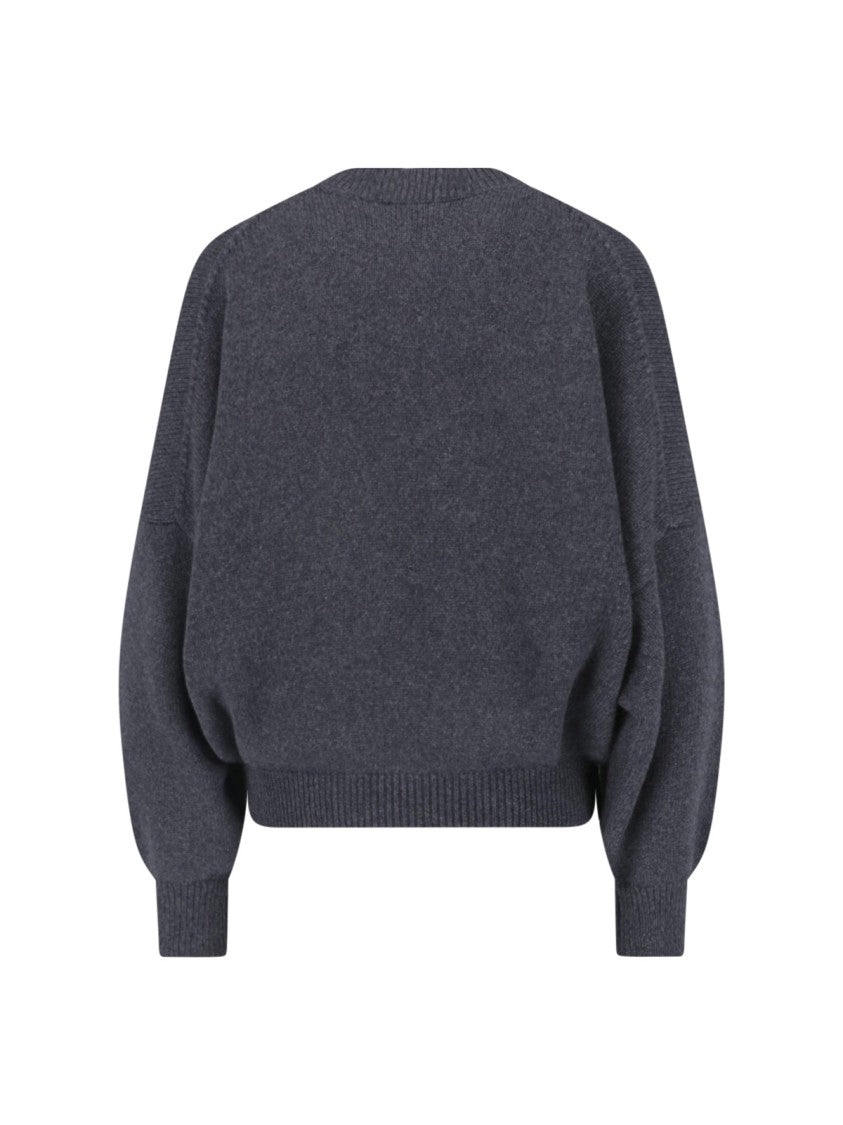 Khaite Cashmere Knit Sweater With Ribbed Finishes