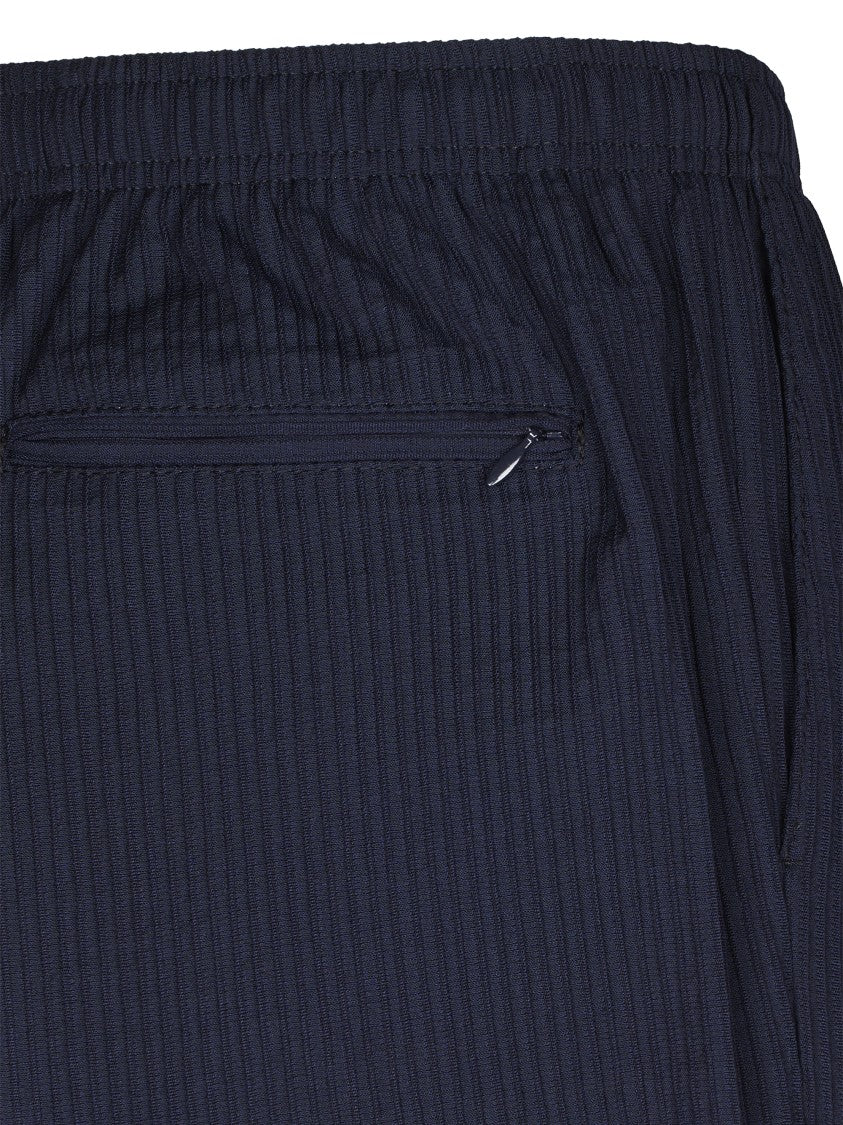 Cellar Door Relaxed Fit Trousers With Textured Fabric