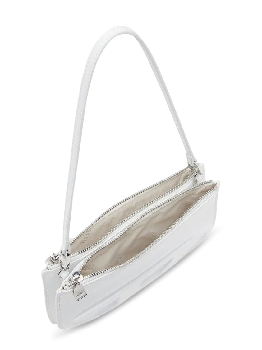 Diesel White Minimalist Double Compartment Diesel Bag