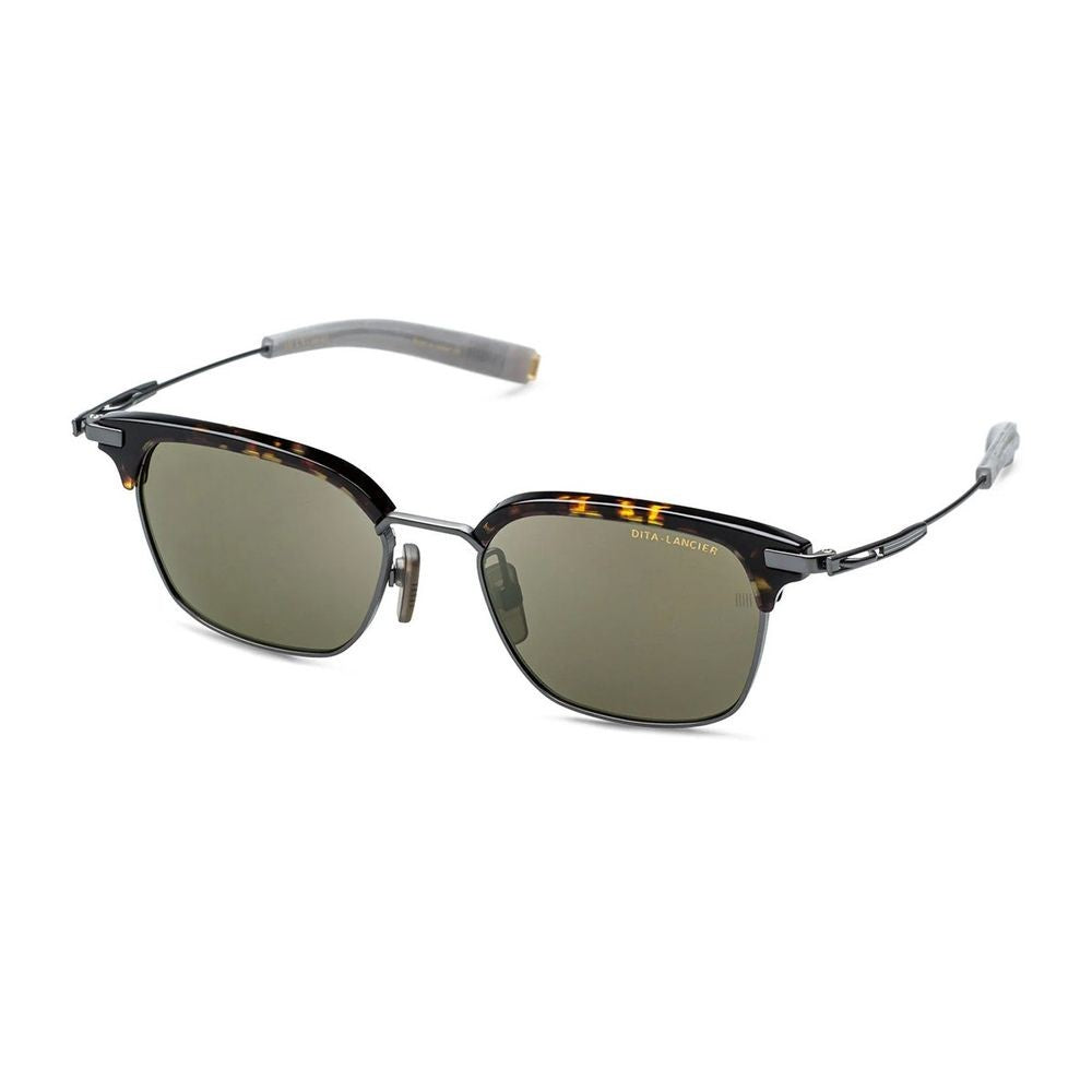 Dita Lancier Lsa 410 Squared Havana Acetate Sunglasses