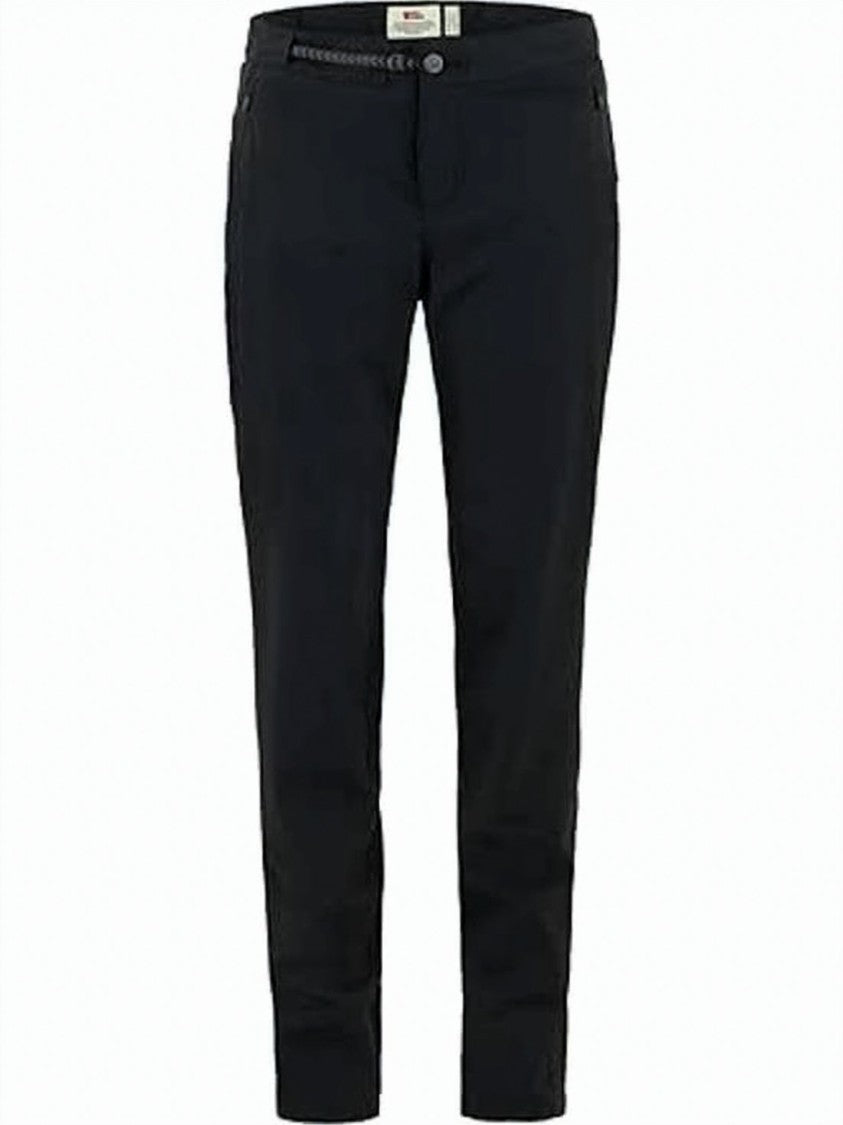 Fjallraven Kanken Straight-Leg Black Trousers With Minimalist Design