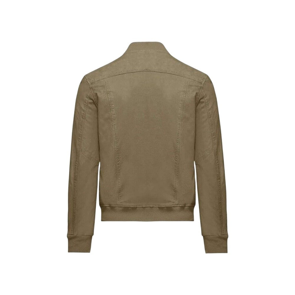 Bomboogie Vegetable Tanned Nappa Leather Bomber Jacket