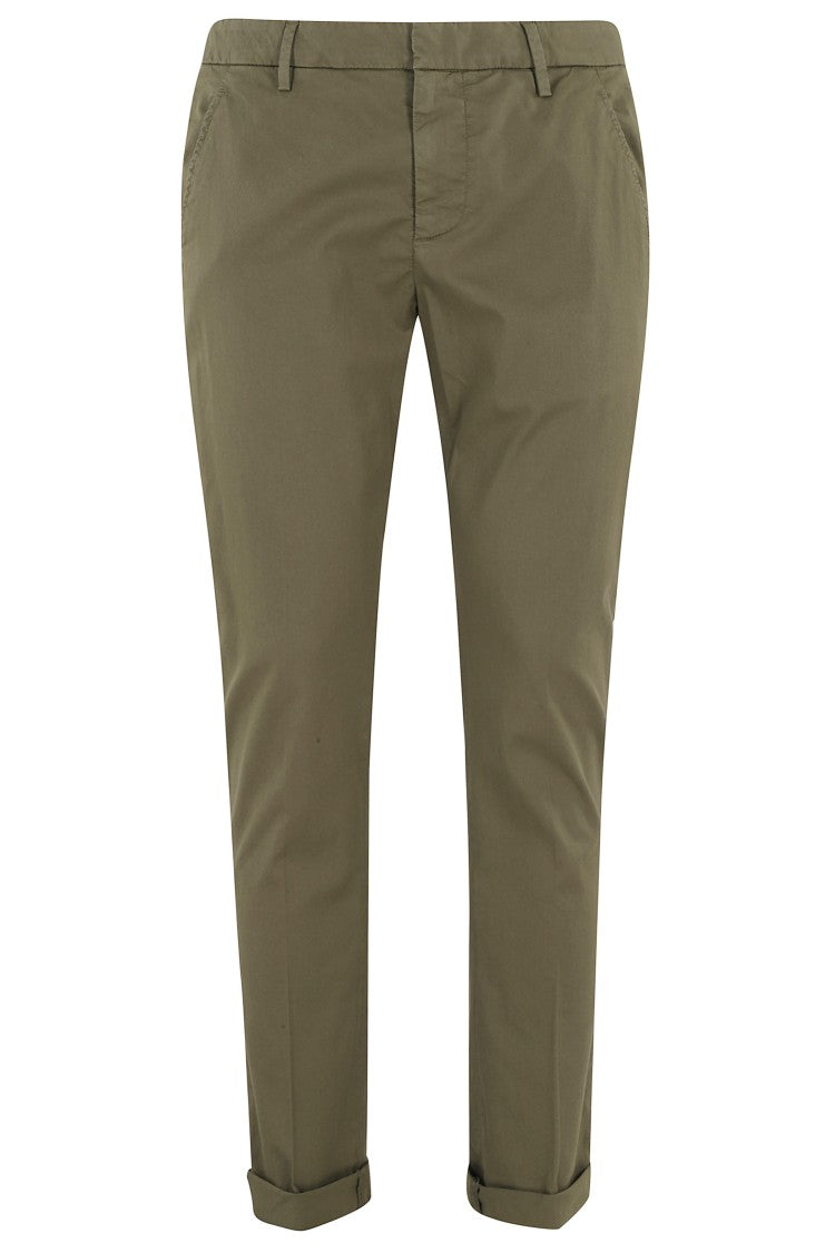 Dondup Military Green Slim Chino Gaubert Cotton-Blend Chino Pants