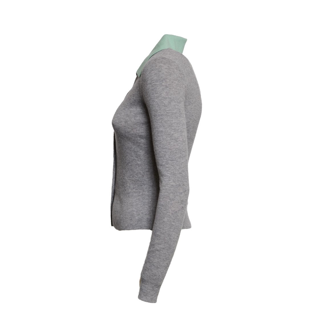 Self-Portrait Grey Merino Wool Cardigan