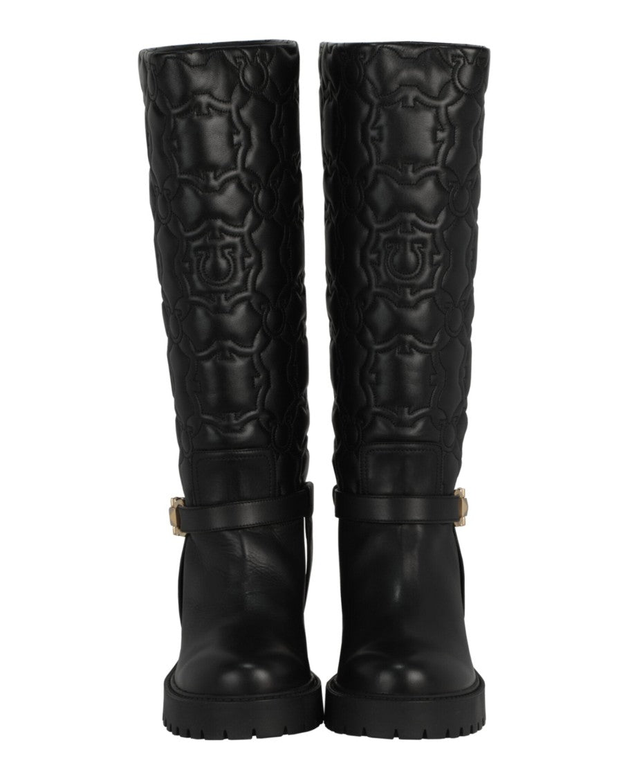 Ferragamo Shiran Knee-High Leather Boot