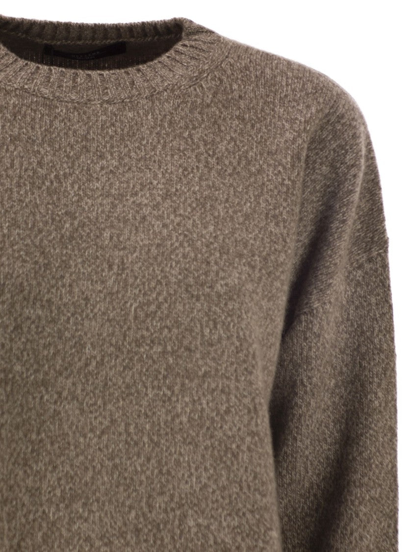 Max Mara Sibari - Crew Neck Jumper In Wool Yarn