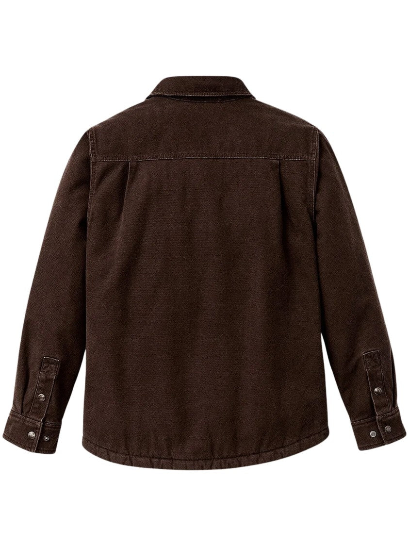 Filson Brown Fleece-Lined Cotton Jac-Shirt
