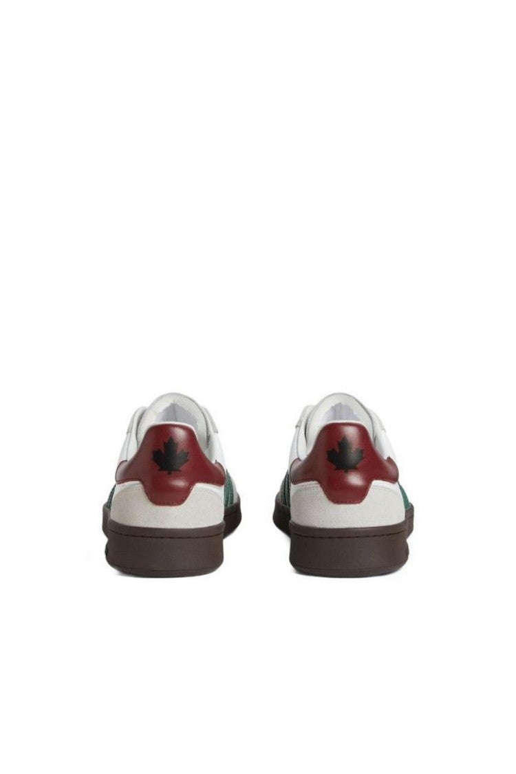 Dsquared2 White Leather-Suede Boxer Sneakers