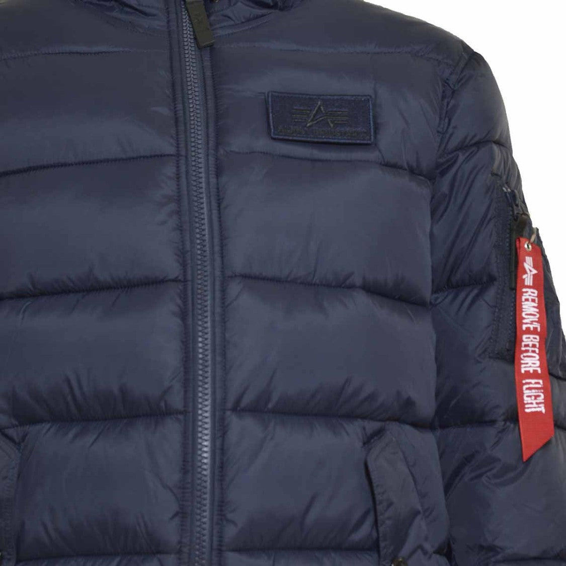 Alpha Industries Short Blue Puffer Jacket