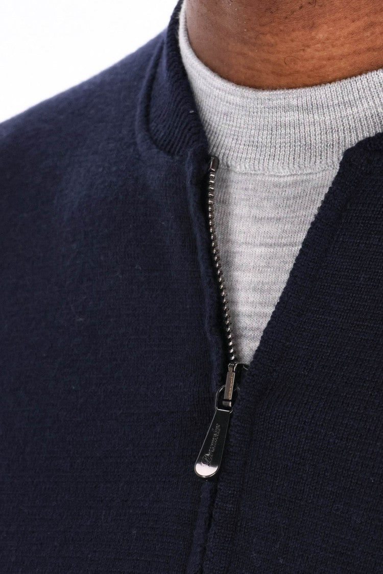 Drumohr Merino Wool Full Zip Sweater