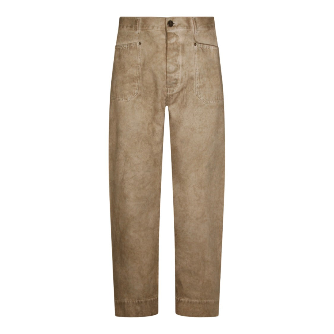 Vivienne Westwood Relaxed Fit Straight Leg Trousers In Washed Beige