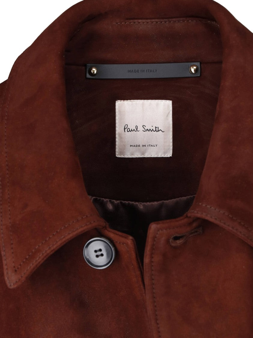 Paul Smith Brown Classic Collar Suede Jacket