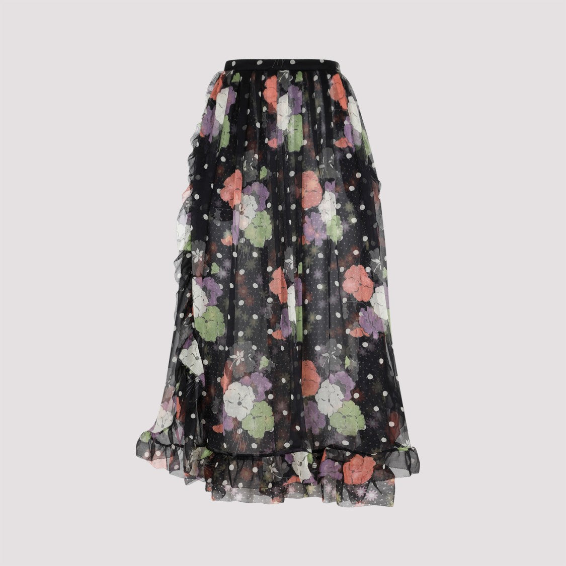 Etro Black Silk Skirt