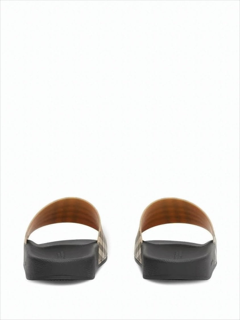 Burberry Burberry Check Pattern Slide Mules