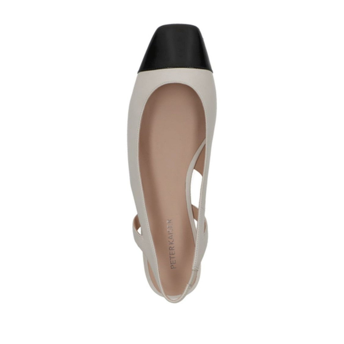 Peter Kaiser White Elegantly Crafted Leather Ballet Flats