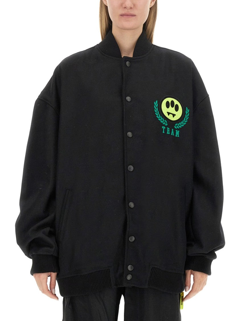 Barrow Playful Graphic Oversized Jacket