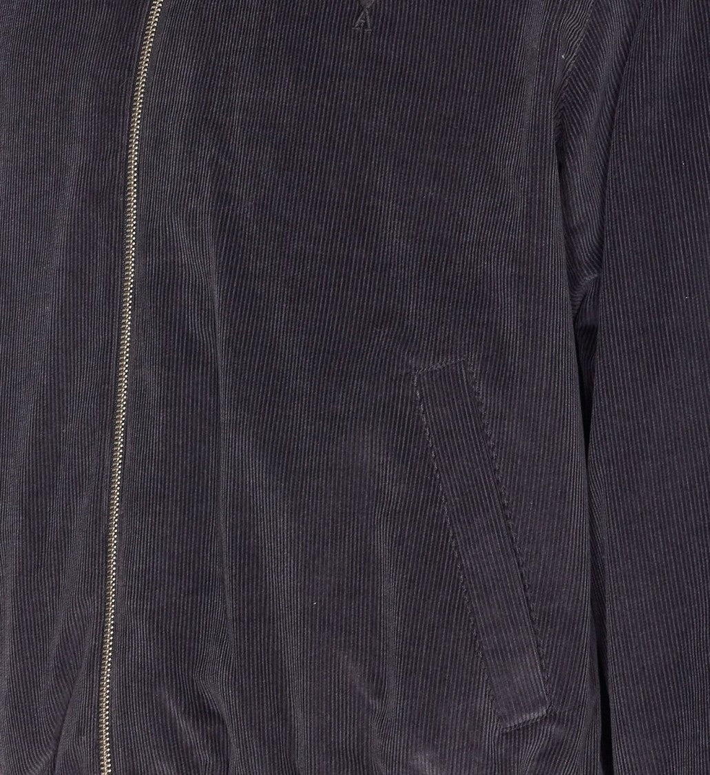 Ami Quilted Padded Jacket With High Collar And Structured Silhouette