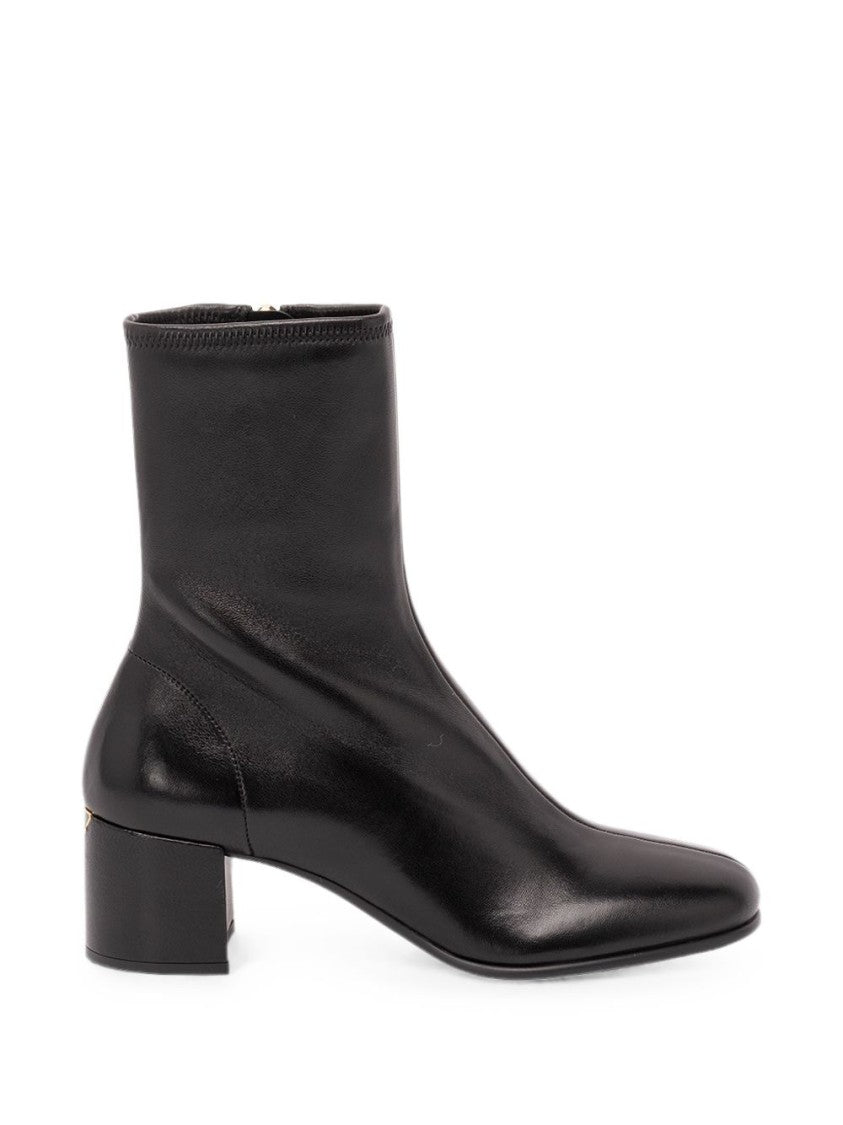 Prada Black Polished Lamb Leather Boots