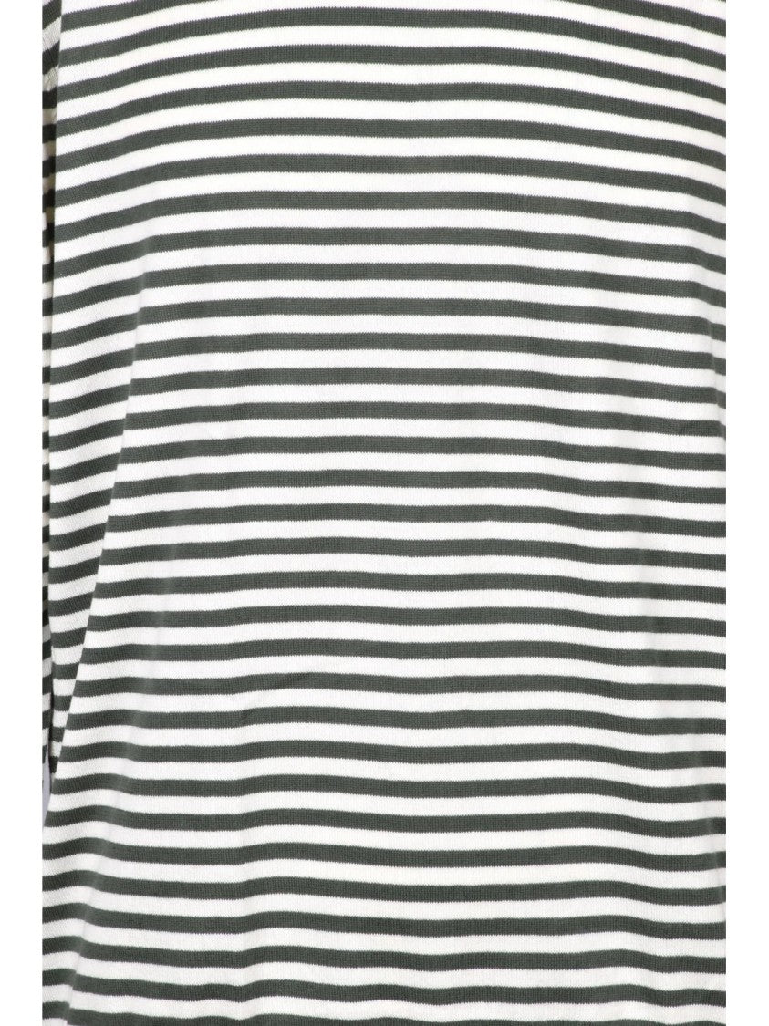 Gallo Organic Cotton Crew Neck Sweater With Striped Pattern
