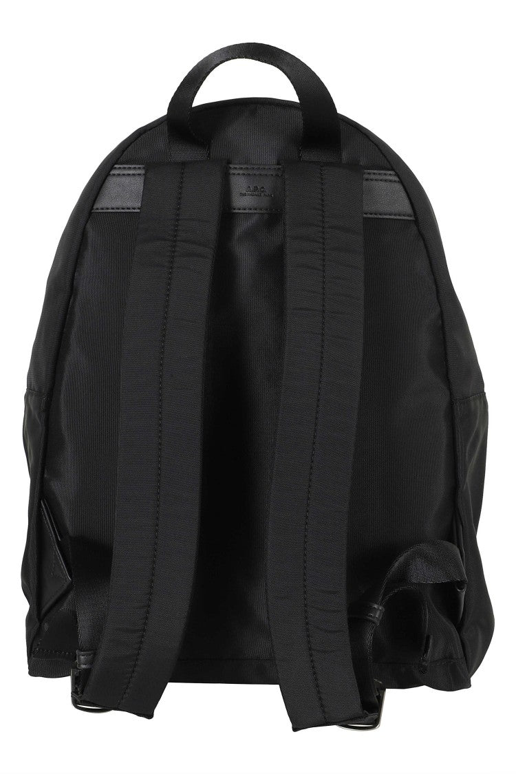 A.P.C. Backstage Small Black Nylon Zip Backpack