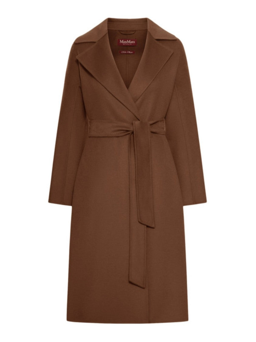 Max Mara Wrap Coat With Self-Tie Belt
