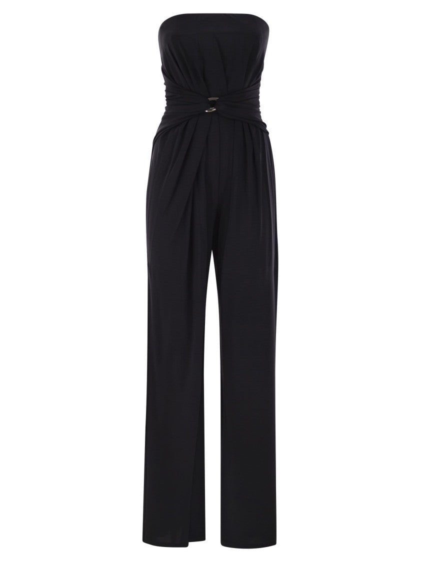 Max Mara Fiero - Viscose Jersey Bustier Jumpsuit