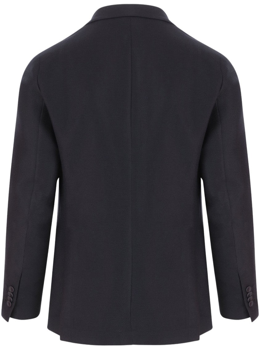 Tagliatore Ultramarine Blue Wool Blazer