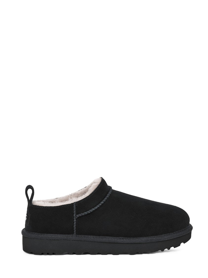 Ugg Minimalist Slip-On Black Leather Boots