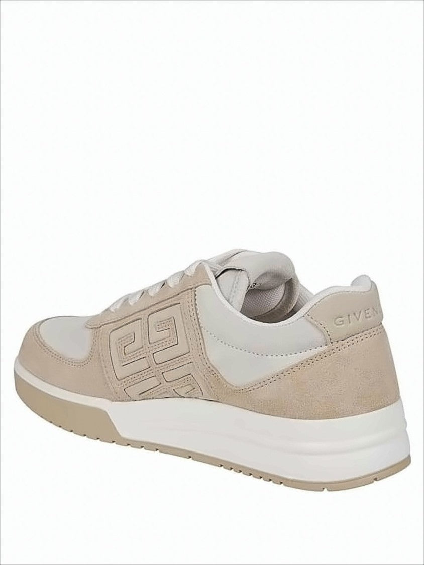Givenchy Low-Top Sneakers With Geometric Logo And Leather Panels