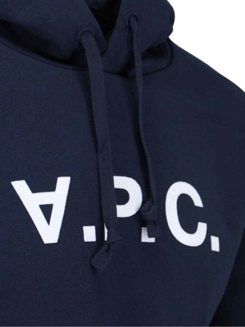 A.P.C. Logo Hoodie – Blue