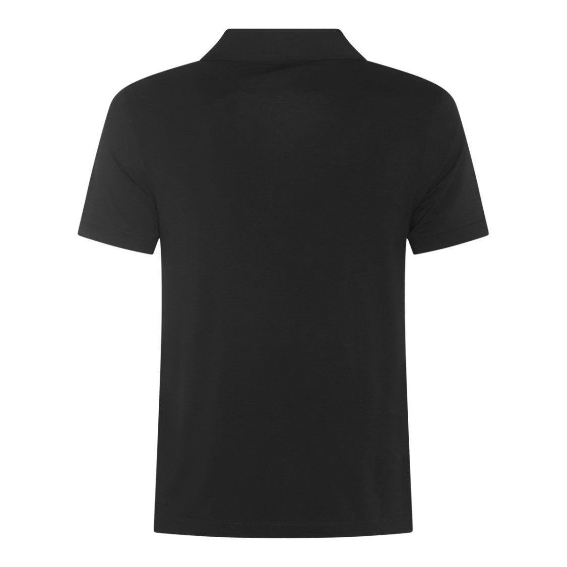Giorgio Armani Black Cotton Polo Shirt