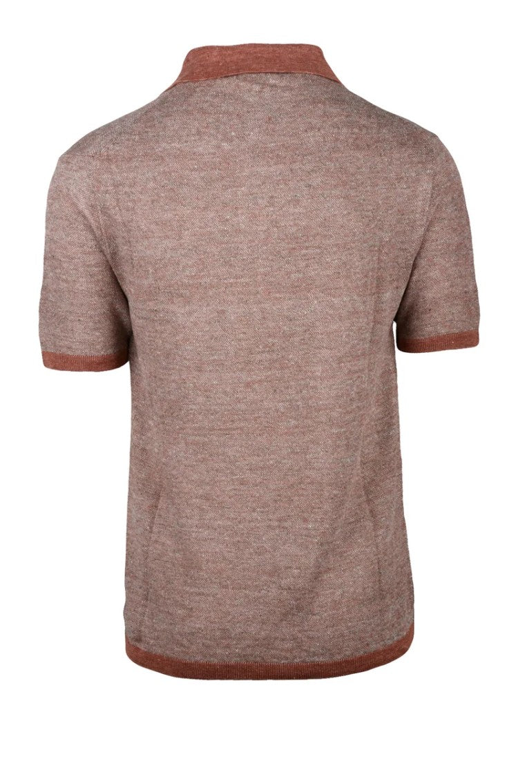 Daniele Fiesoli Knit Polo Linen - Rust