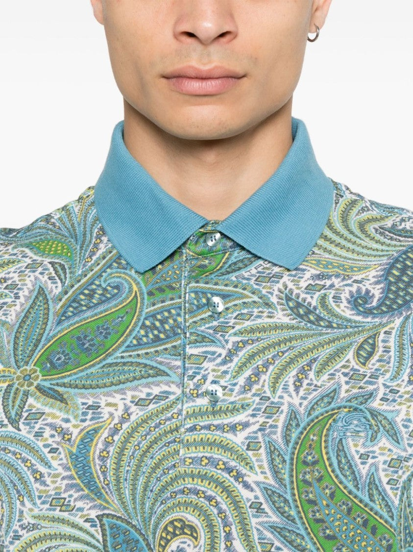 Etro Paisley Print Polo
