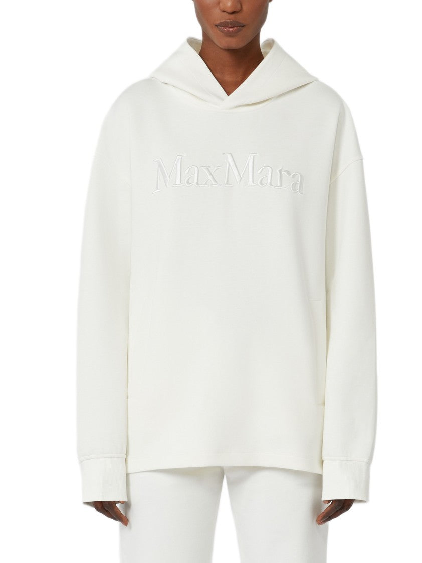 Max Mara Oversized Technical Cotton Jersey Hoodie