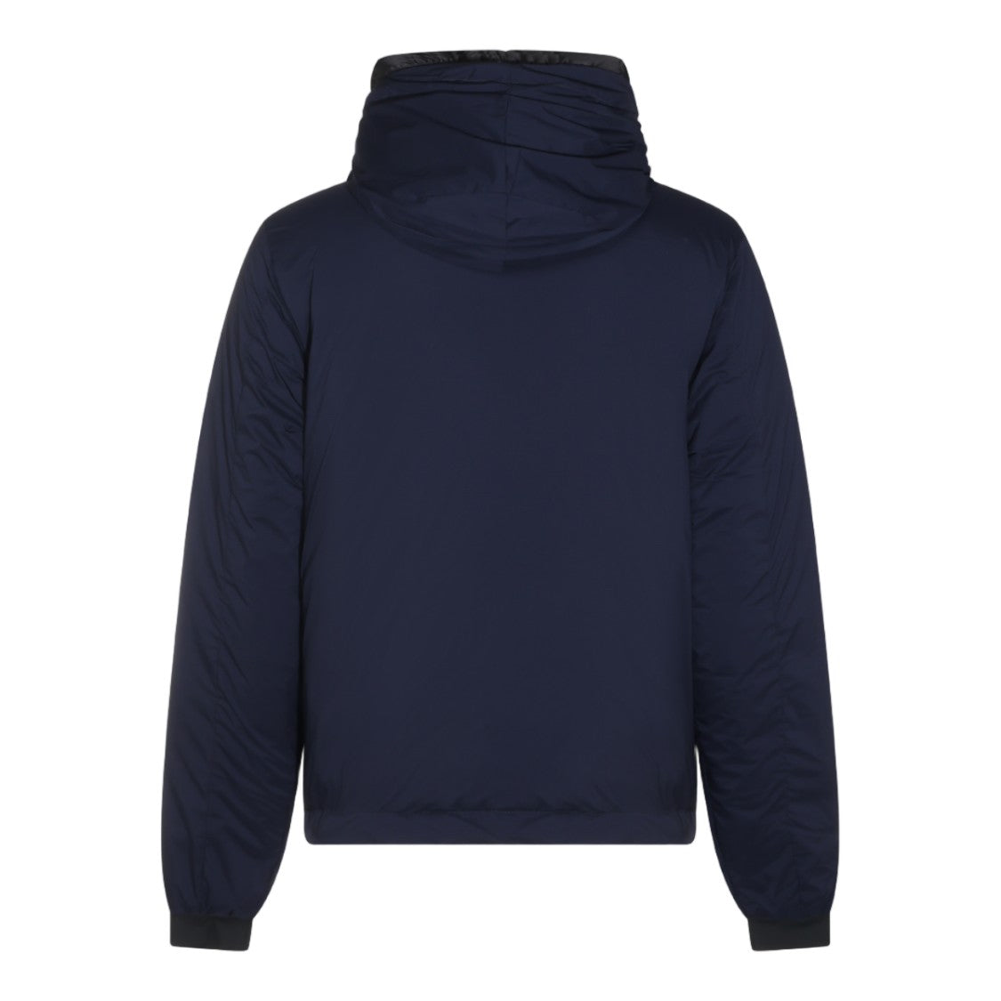Canada Goose Black Padded High Collar Hooded Logo Patch Coat