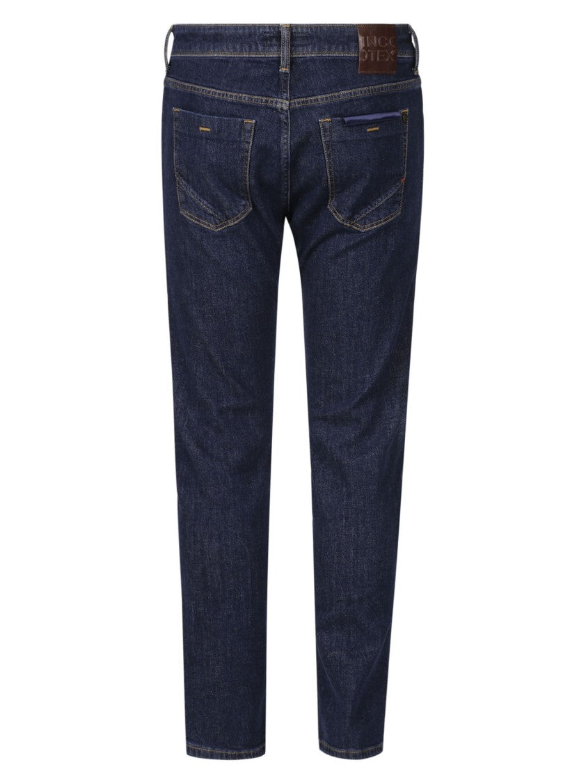 Incotex 5P Denim Str Wash Indigo Denim Jeans