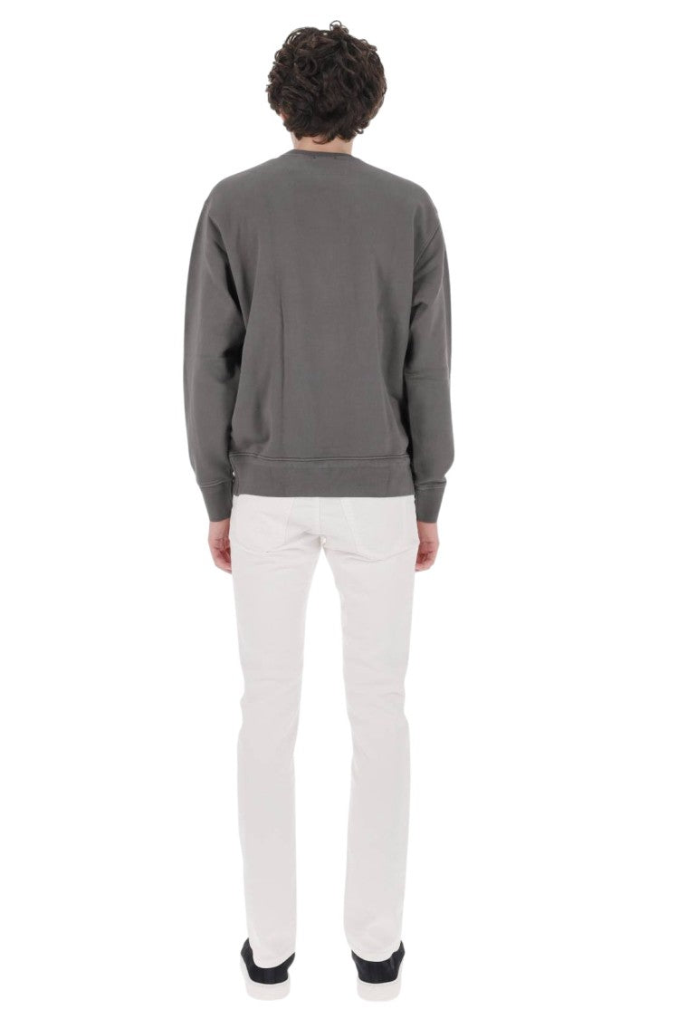 C.P. Company Cotton Crewneck Sweatshirt With Resist-Dyed Finish