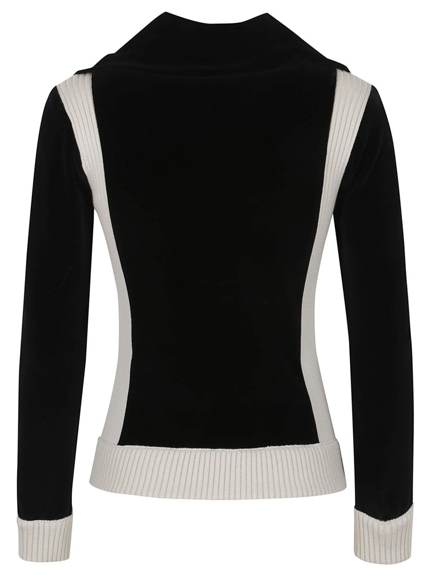 Valentino Black Chenille Sweatshirt