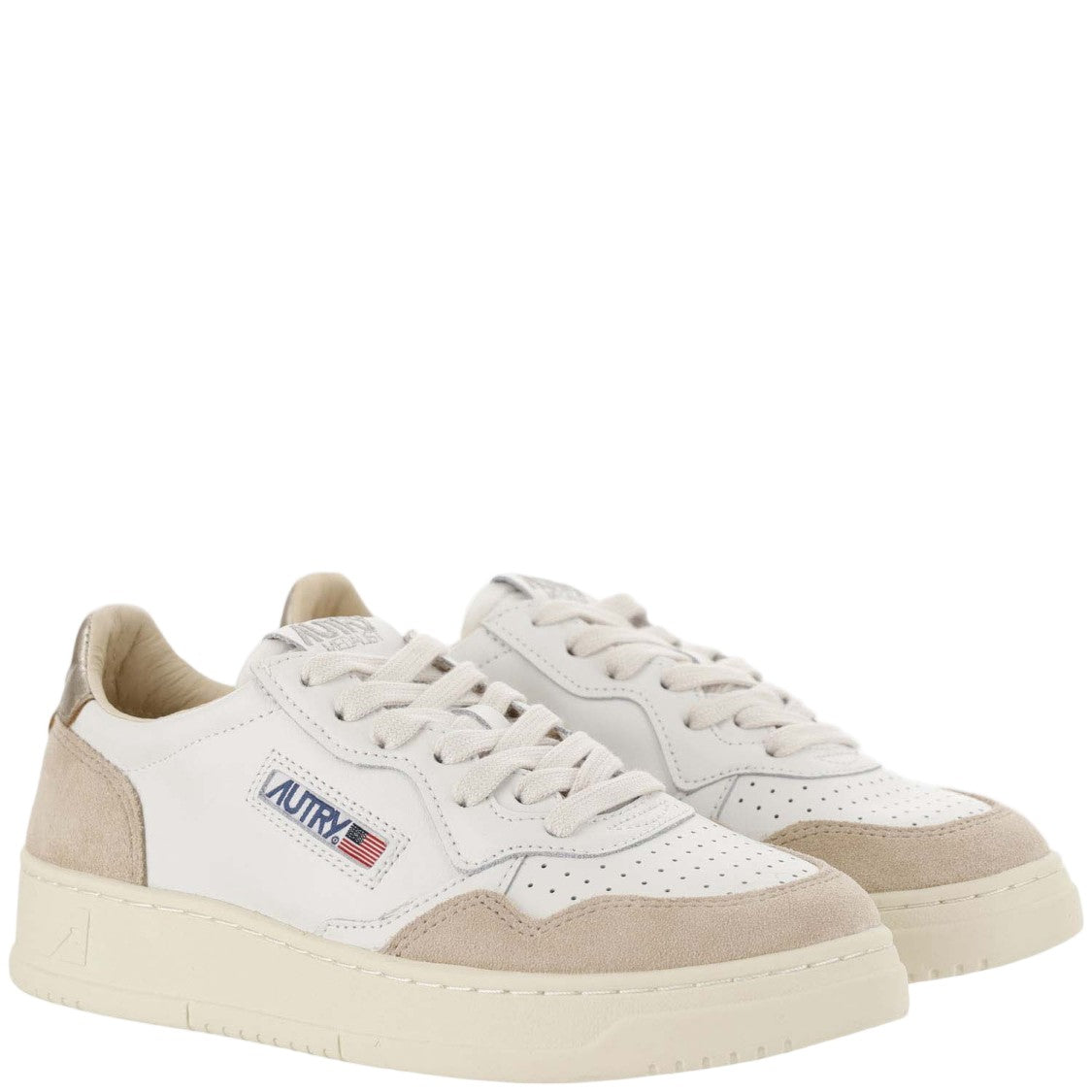 Autry Medalist Low Sneakers With Perforated Toe