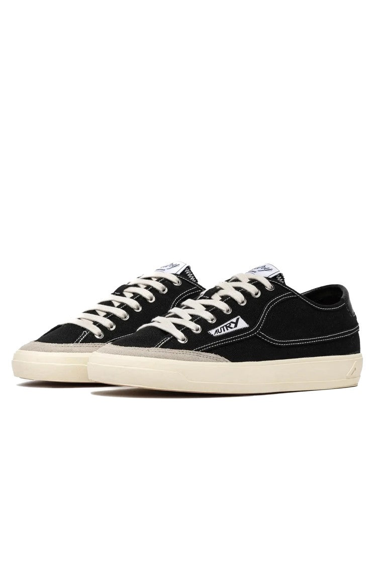 Autry Cream Windscape Suede Canvas Sneakers