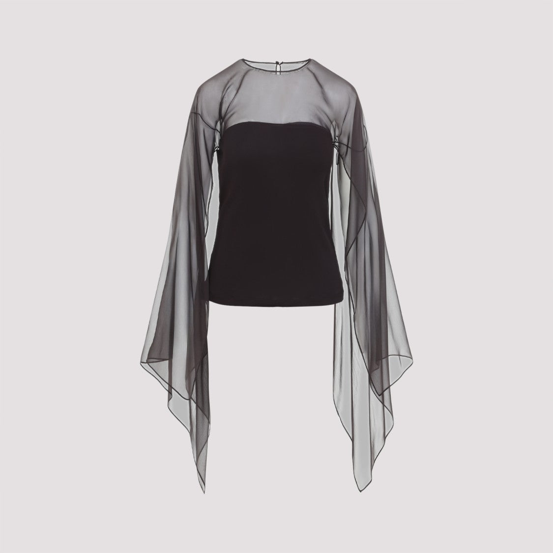 Alberta Ferretti Strapless Illusion Neckline Top