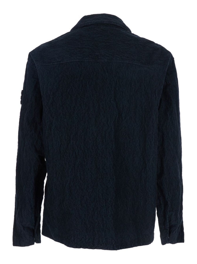 Stone Island Textured Black Overshirt